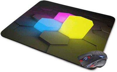 

Mugs4You Abstract Colored Tile 3D design Mousepad for Computer, PC, Laptop Mousepad(Multicolor)