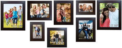 

Trends on Wall Acrylic Photo Frame(Brown, 8 Photos)