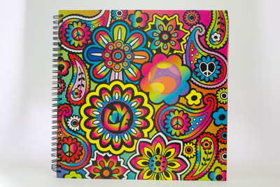 

Shopkooky Colorful Scrapbook Album for Kids with Stencil, Stickers Labels | 26 cm x 26 cm Plan 12X12 Drawing Paper(Set of 1, Multicolor)