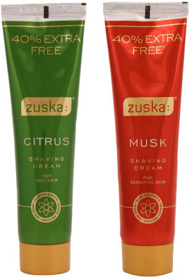

Zuska Citrus & Musk Shaving Cream Pack of 2(98 g)