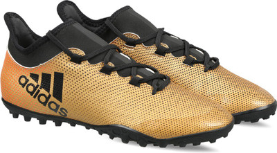 

ADIDAS X TANGO 17.3 TF Football Shoes For Men(Gold, Tagome/cblack/solred