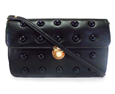 

Chalissa Girls Casual Black PU Sling Bag