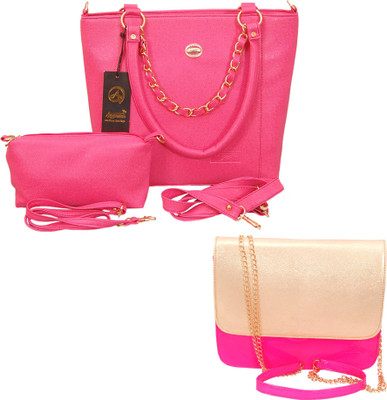 

Anemone Women Casual Pink PU Hand-held Bag