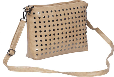 

Belladona Girls Casual Beige Leatherette Sling Bag