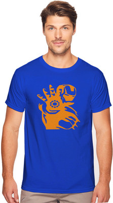 BOOK MY TEES Printed Men Round Neck Light Blue T-Shirt Flipkart