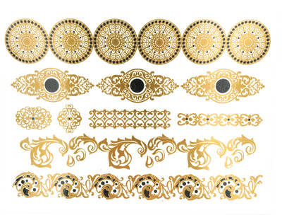 

Savii Metallic Tattoos For Girls(Golden Silver Color)