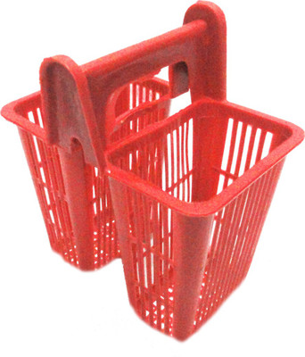 

Nahata Homeware Double Stand Plastic Toothbrush Holder(Red, Yellow, Blue, Wall Mount), Blue;red;yellow