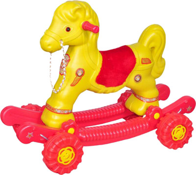

Babyjoys Baby Horse Rider Yellow & Maroon(Multicolor)