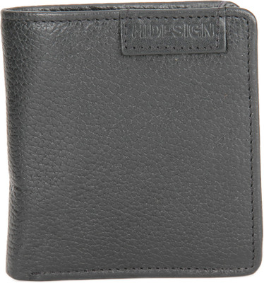 

Hidesign Men Black Genuine Leather Wallet(9 Card Slots)