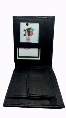 

SHMPA Men Black Genuine Leather Wallet(3 Card Slots), Shmpa19810804_pure black