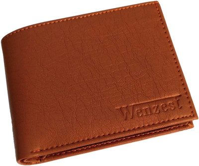 

Wenzest Boys Tan Artificial Leather Wallet(10 Card Slots)