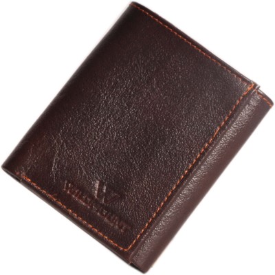 

wildmount Men Brown Genuine Leather Wallet(5 Card Slots)