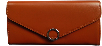 

SAMCO FAS Women Brown Artificial Leather Wallet(10 Card Slots)