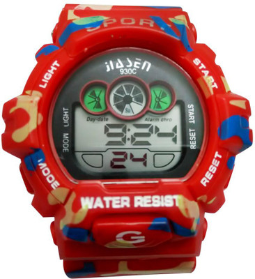 digital watch with date and time