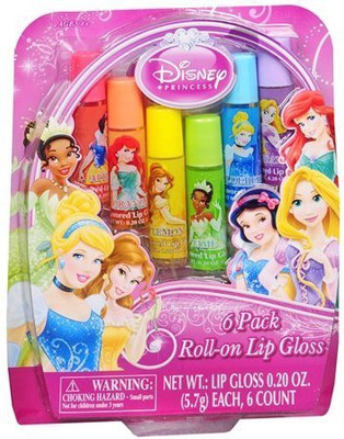 Beautiwise Disney Princess Roll On Lip Gloss Fruit Flavors(Multicolor)