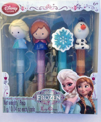

Disney Frozen Lip Gloss Set Elsa Anna Olaf & Frozen Snowflake(Multicolor)