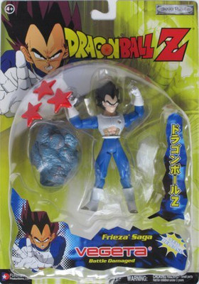 Jakks Pacific Dragonball Z 5 Battle Damaged Vegeta Frieza S Saga Action Figure Dbz Series 15 Jakks(Multicolor)