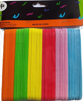 BestUBuy Foam Ice Cream Sticks For Art & Craft - Small