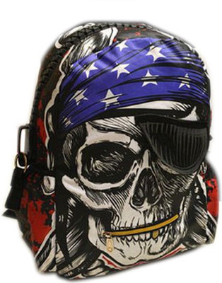

Connectwide Pirate Skull Backpack 10 L Backpack(Multicolor)