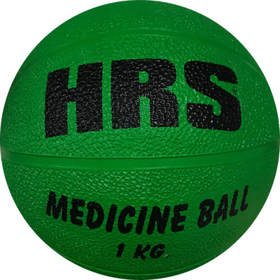 

HRS Rubber Medicine Ball without Handle, 1KG - Green Medicine Ball(Green, Diameter: 18 cm)