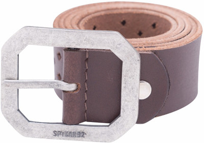 

Spykar Men Casual Brown Genuine Leather Belt, Dark brown
