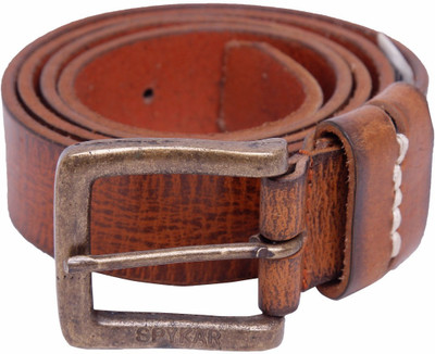 Spykar Men Casual Tan Genuine Leather Belt