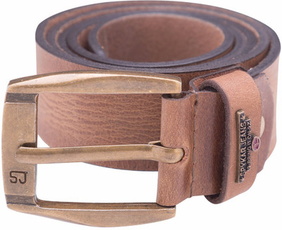 

Spykar Men Casual Brown Genuine Leather Belt, Tan