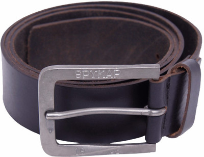 

Spykar Men Casual Black Genuine Leather Belt
