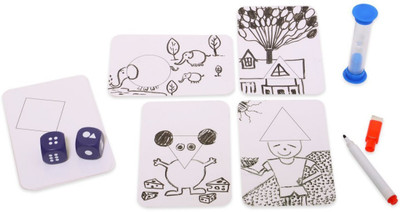 

Chalk and Chuckles Shape your story, Multi Color Board Game