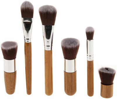 

SHAFIRE Professional Bamboo Handle 6Pcs Makeup Brush Set Cosmetic Face Brush(Pack of 6)