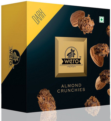 

Wero Almond Crunchies Chocolate Coated Roasted Almonds- Dark , 75 grams Truffles(75 g)