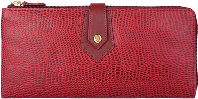 

Hidesign Women Red Genuine Leather Wallet(4 Card Slots)