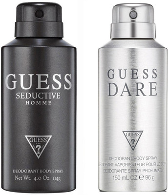 

Guess Seductive Homme & Dare Homme Deodorant Spray - For Men(300 ml, Pack of 2)