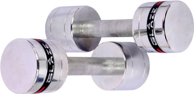 

Glaze Steel Premium 3kgx2=6kg Fixed Weight Dumbbell(6 kg), Silver