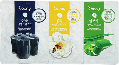 

Coony Coony Face Mask Charcoal,Bee Venom,Aloe Pack of 3(70 g)