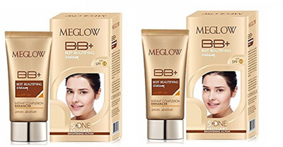 

MEGLOW BB+ BEST BEAUTIFYING CREAM PACK OF 2(30)