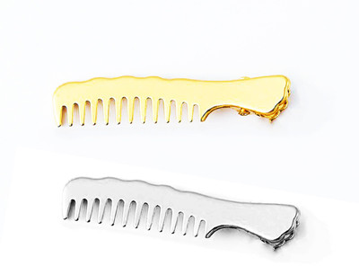 

Panachee Pair of Comb Hairpin Korean Version - 2 Pieces Hair Claw Hair Pin(Gold, Silver)