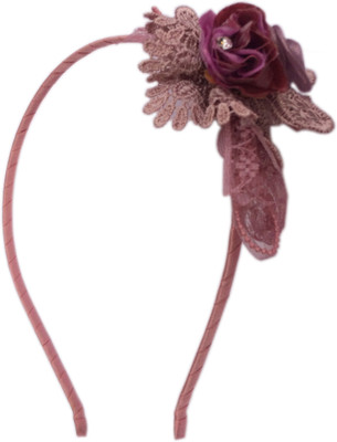 

Loops n knots Floral Hair Band / Head Band ha1216 Hair Band(Purple)