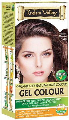 

Indus Valley Organically Natural Gel Copper Mahogany 5.40 Gentle Hair Color(Copper Mahogany)