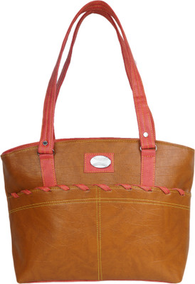 

AMJ Shoulder Bag(Tan, Pink), Pink;tan