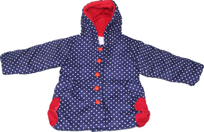 

Cheeseling Full Sleeve Polka Print Baby Girls Jacket, Multicolor