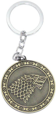 

Shubheksha Game of Thrones Winter is Coming Stark Gold Metal Key Chain