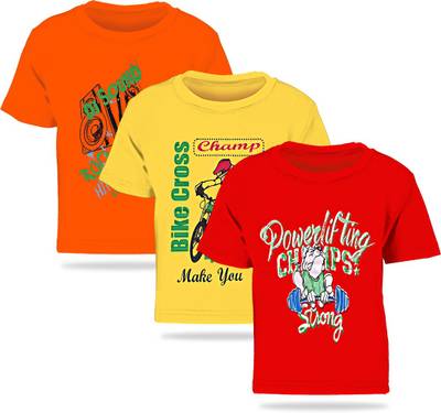 Kiddeo Boys Printed Cotton T Shirt