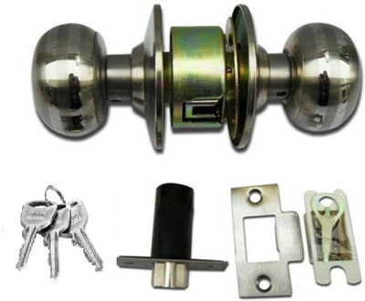 

Smart Shophar Stainless Steel Cylinder Latch Lock Light Ultra Key Silver Combination Lock(Silver)