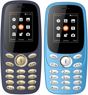 

I Kall K130 Combo of Two Mobile(Dark Blue & Light Blue)