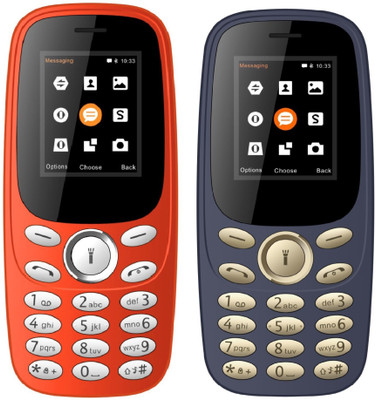 

I Kall K130 Combo of Two Mobile(Red & Dark Blue)