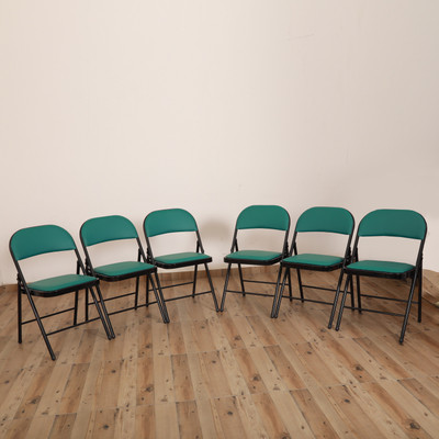 EROS Metal Outdoor Chair(Green, Pre-assembled)
