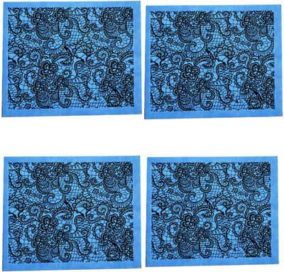 STZ 4 Sheets of Sexy Lace Full Nail Art Water Transfer Stickers(Black) available at flipkart for Rs.199