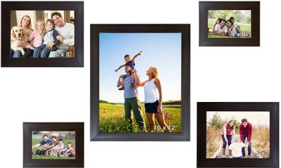 

Trends on Wall Acrylic Photo Frame(Brown, 5 Photos)