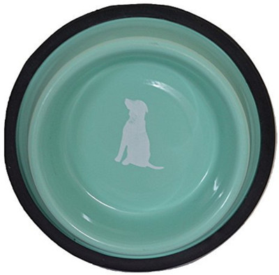 

Foodie Puppies High Quality Stainless Steel Printed Dog Food Bowl - Medium (Sea Green) Round Steel Pet Bowl(900 ml Green)